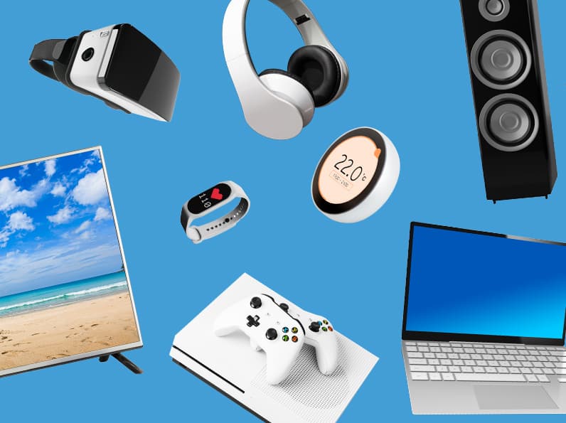 a bunch of electronic devices