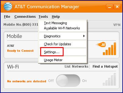 Att Connection Manager Windows 7
