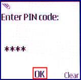 NOTE: Default PIN code is 1111.