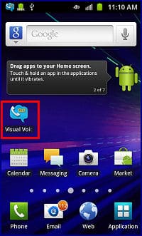 Access or Retrieve Visual Voicemail (VVM) messages with the Samsung