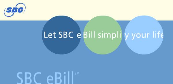 Slide show of SBC eBill system, screen reader users please use the text-only version.