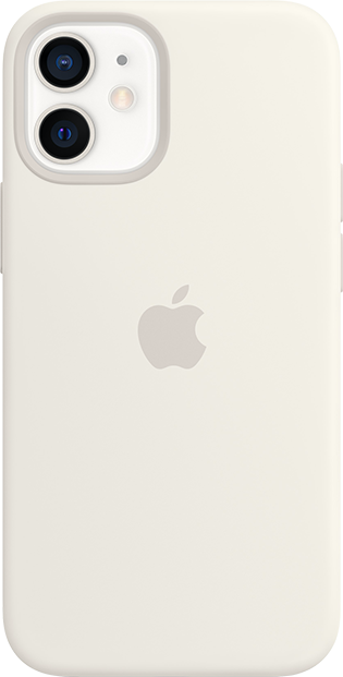 iPhone 12 mini Silicone Case with MagSafe - White - Apple