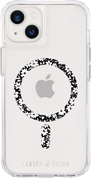 Carson & Quinn Black and White Tulips MagSafe Phone Grip - Multi