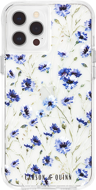 Royalty Blue Flowers Case - iPhone 12 12 Pro - AT&T