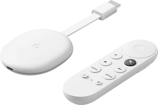 Google Chromecast with Google TV 4K UHD - White Brand New Factory Sealed