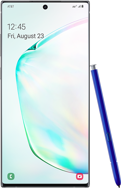Samsung Galaxy Note 10+, 256GB, Aura Glow Silver - Fully Unlocked (Renewed)