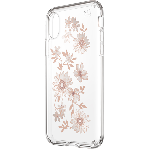 Speck Presidio With Print Case Iphone X Peach Gold Clear From At T