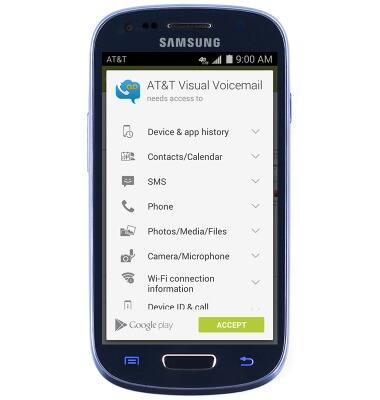 Samsung Galaxy S III Mini (G730A) - Set up Voicemail - AT&T