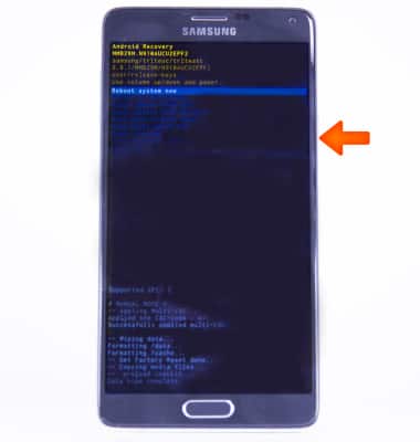 Samsung Galaxy Note 4 (N910A) - Reset device - AT&T