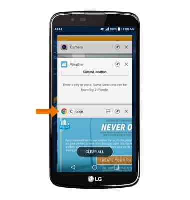 LG K10 (K425) - View or Close Running Apps - AT&T