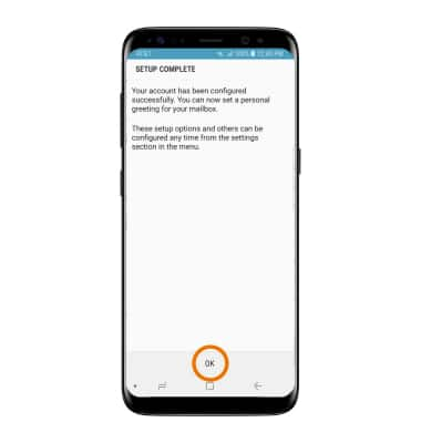 Samsung Galaxy S8 / S8+ (G955U/G950U) - Set Up Voicemail - AT&T