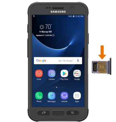 Samsung Galaxy S7 active (G891A) - Insert or SIM & Memory Card - AT&T