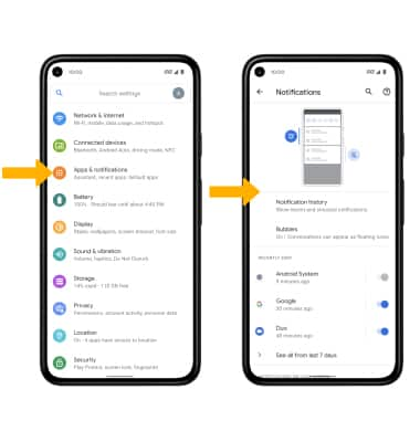 Google Pixel 4a 5G / Pixel 5 (GD1YQ/G025E) - Notifications & Alerts - AT&T