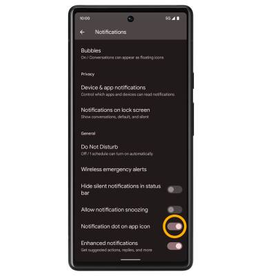 how to turn off email notifications pixel 2