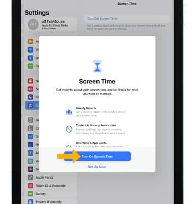 Apple iPad (4th Gen) - Screen Time - AT&T