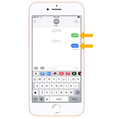 typing icon on imessage