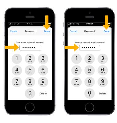 Apple iPhone SE (2016) - Change or Reset Voicemail Password - AT&T