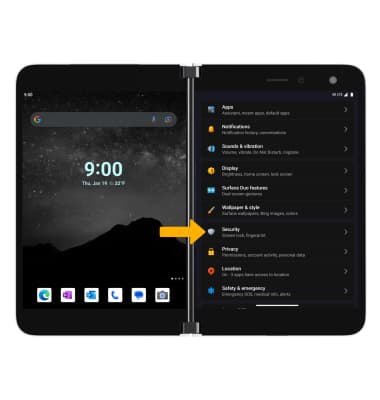 Microsoft Surface Duo (1930) - Secure My Device - AT&T