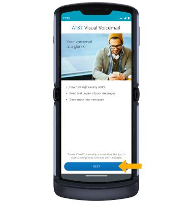 Motorola razr (XT2071-2) - Set Up Voicemail - AT&T