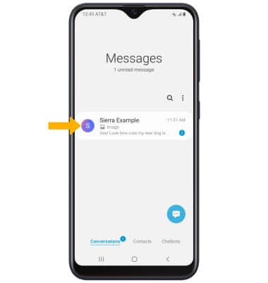 where are atext messages located on samsung s4