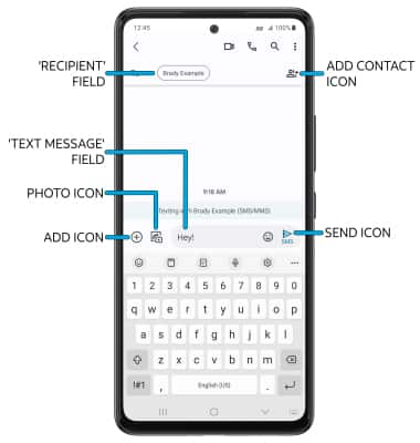 samsung a53 text messages