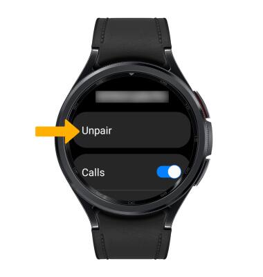 Unpair best sale samsung watch