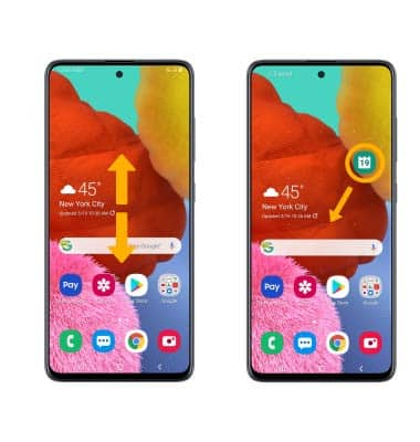 samsung a51 widgets