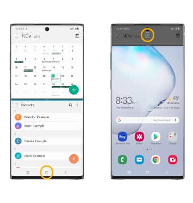 how to split screen on note 10