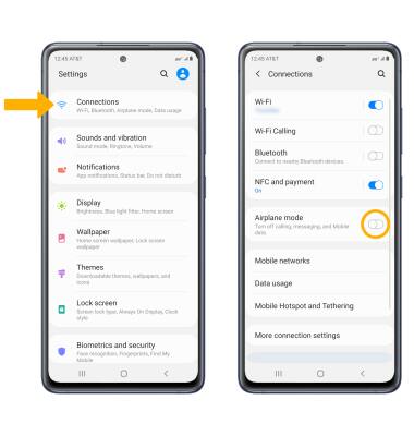 Samsung Galaxy S20 FE 5G (SM-G781U) - Airplane Mode - AT&T