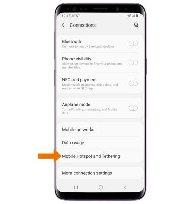 hotspot samsung s9
