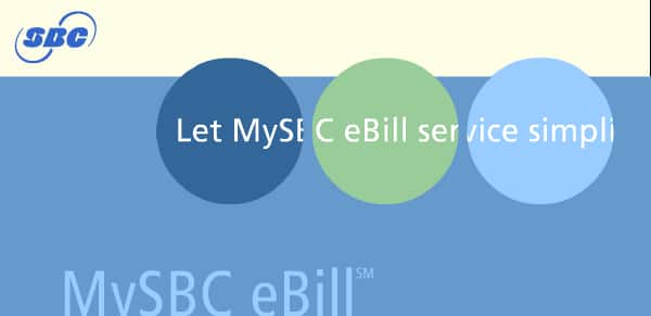 Slide show of MySBC eBill service, screen reader users please use the text-only version.