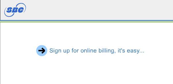 Person using online billing service.