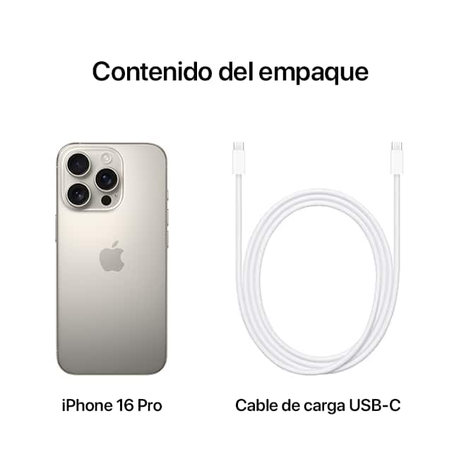 Apple iPhone 16 Pro - Titanio natural (consulta de producto 10)