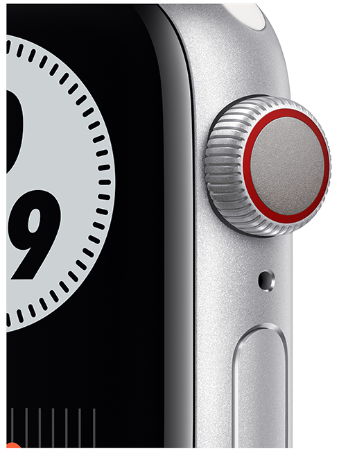 Apple Watch Nike Series 6 40mm In Silver Aluminum Pure Platinum Black 330 Off At T