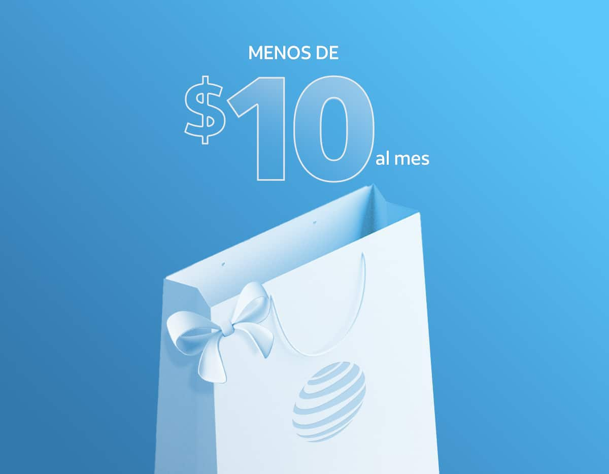 Menos de $10 al mes