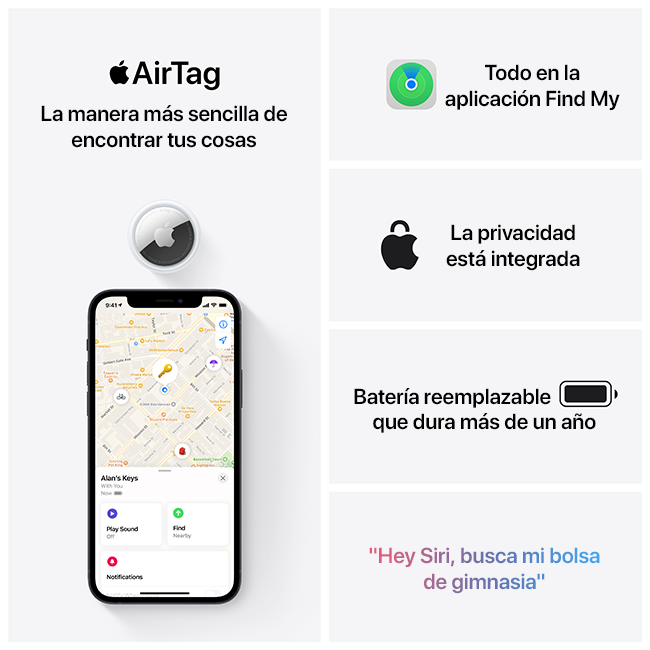 Apple AirTag - Blanco (paquete de 1) (consulta de producto 7)