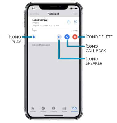 Apple iPhone 11 Acceder al correo de voz AT T