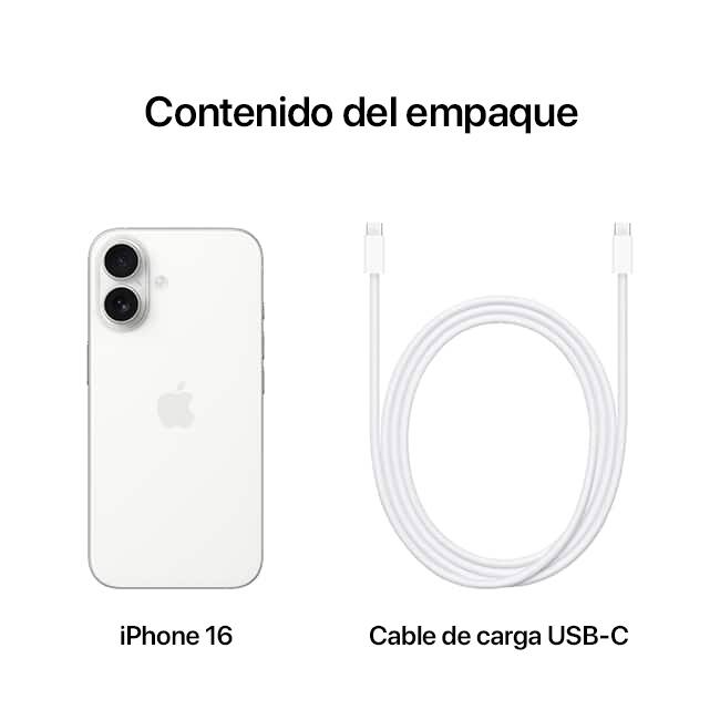 Apple iPhone 16, blanco (consulta de producto 10)