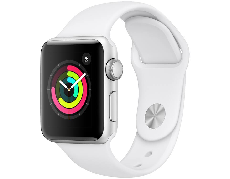 Apple Watch Series 3 38mm Space Gray Aluminum - Black Sport Band  [[capacity]] from AT&T