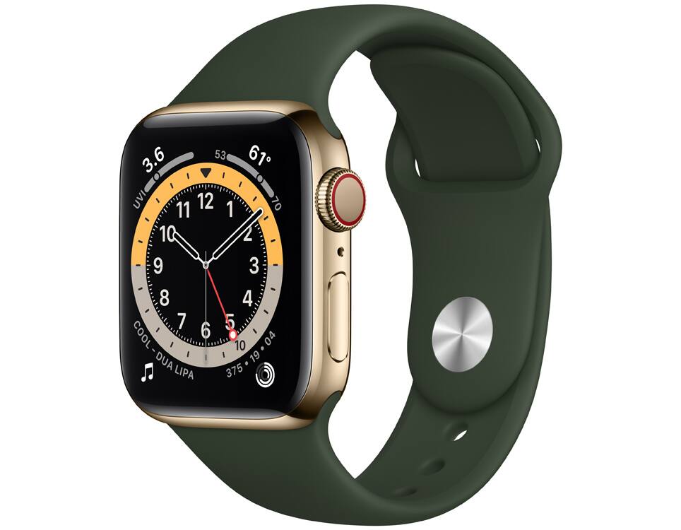 Apple Watch Series 6 40mm 32 GB in Gold Aluminum - Pink Sand Sport 