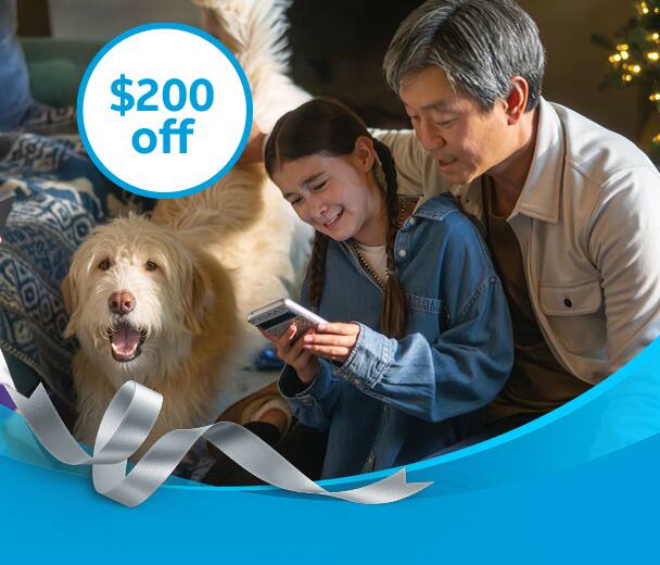Get $200 off per line when you order online