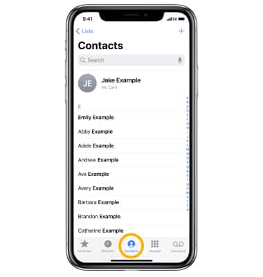 Apple iPhone XR - Contacts - AT&T