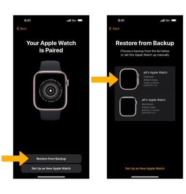 Apple Watch Ultra Backup Restore the Device AT T