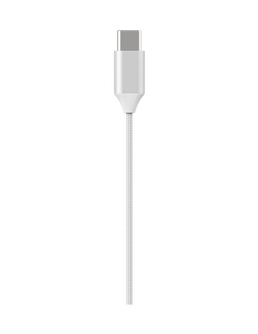 AT&T Essentials Corded Noise Isolating Silicone Earbuds USB-C - White  (Product view 10)
