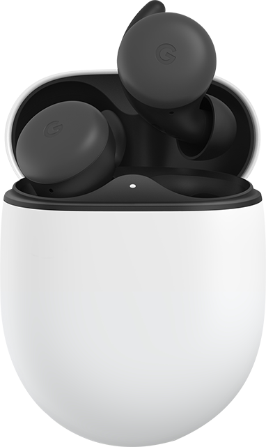 Google Pixel Buds with Wireless Charging Case - Black  (Product view 1)