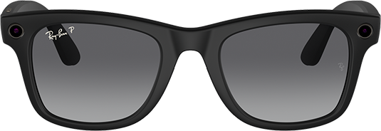 Gafas inteligentes Ray-Ban Meta Wayfarer grandes, negro mate polarizado, grafito gradiente (consulta de producto 2)