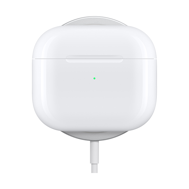 Apple AirPods (3.ᵃ generación) con estuche de carga MagSafe, blanco (Vista del producto 7)