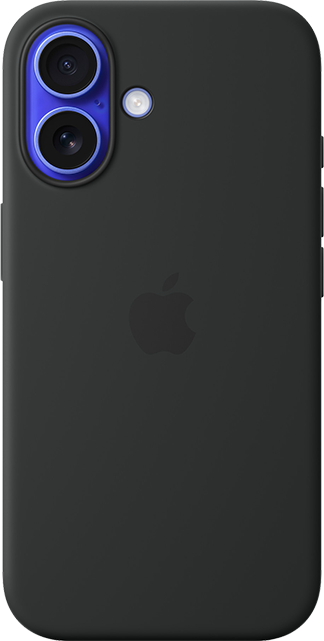 Apple Silicone Case with MagSafe - iPhone 16 - Black  (Product view 1)