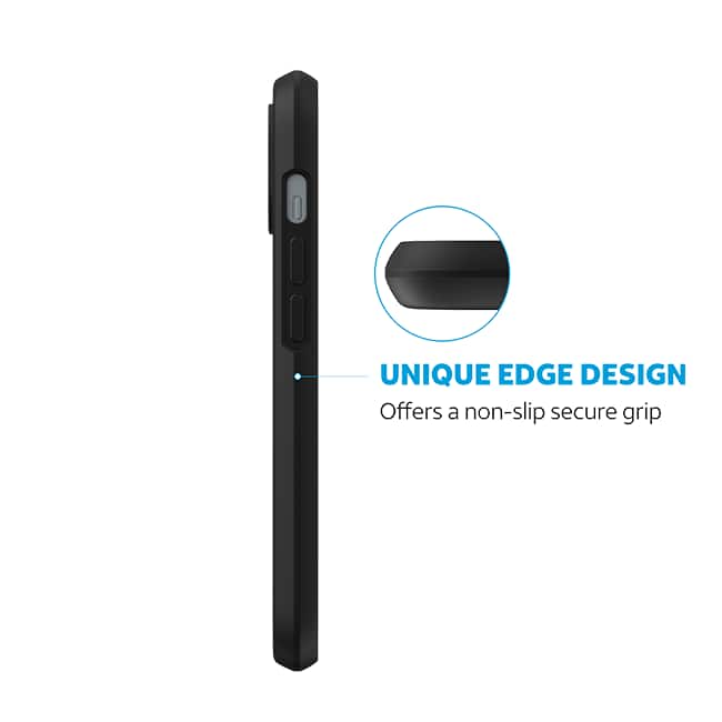 Estuche Edge Pro de AT&T Essentials para iPhone 15/14/13, negro (consulta de producto 3)