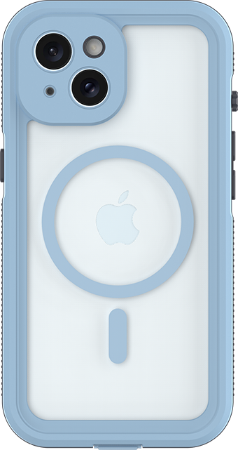 Body Glove Tidal Waterproof with MagSafe Case - iPhone 15 - Powder Blue  (Product view 1)